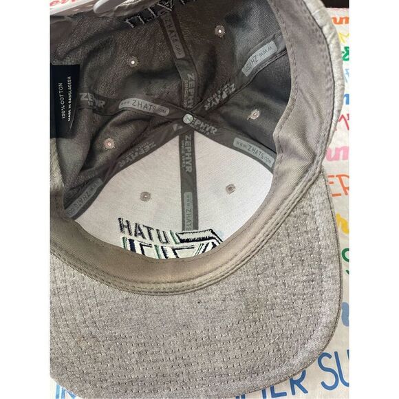 Zephyr Men's Gray Adjustable Snapback Utah Jazz Basketball Trucker Cap OSFA - Picture 8 of 9